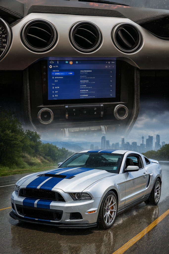 ADIVOX 9 inch voor Ford Mustang 2014-2020 Android 15 CarPlay/Auto/WIFI/GPS/RDS/DSP/5G/QLED/DAB+