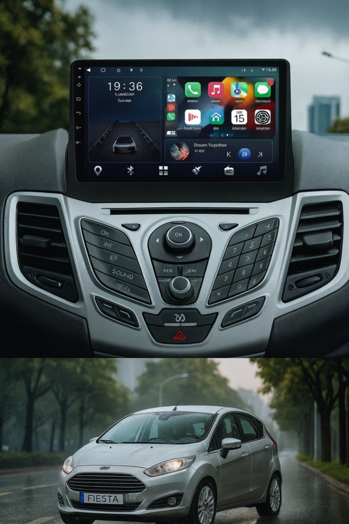 ADIVOX 9 inch voor Ford Fiesta 2008-2017 Android 15 CarPlay/Auto/WiFi/RDS/DSP/5G/QLED/DAB+