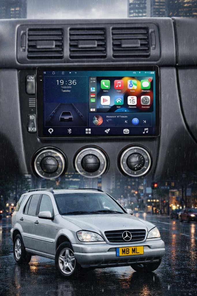 ADIVOX 9 inch voor MB ML320/W163 1998-2004 Android 15 CarPlay/Auto/Wifi/RDS/DSP/5G/QLED/DAB+