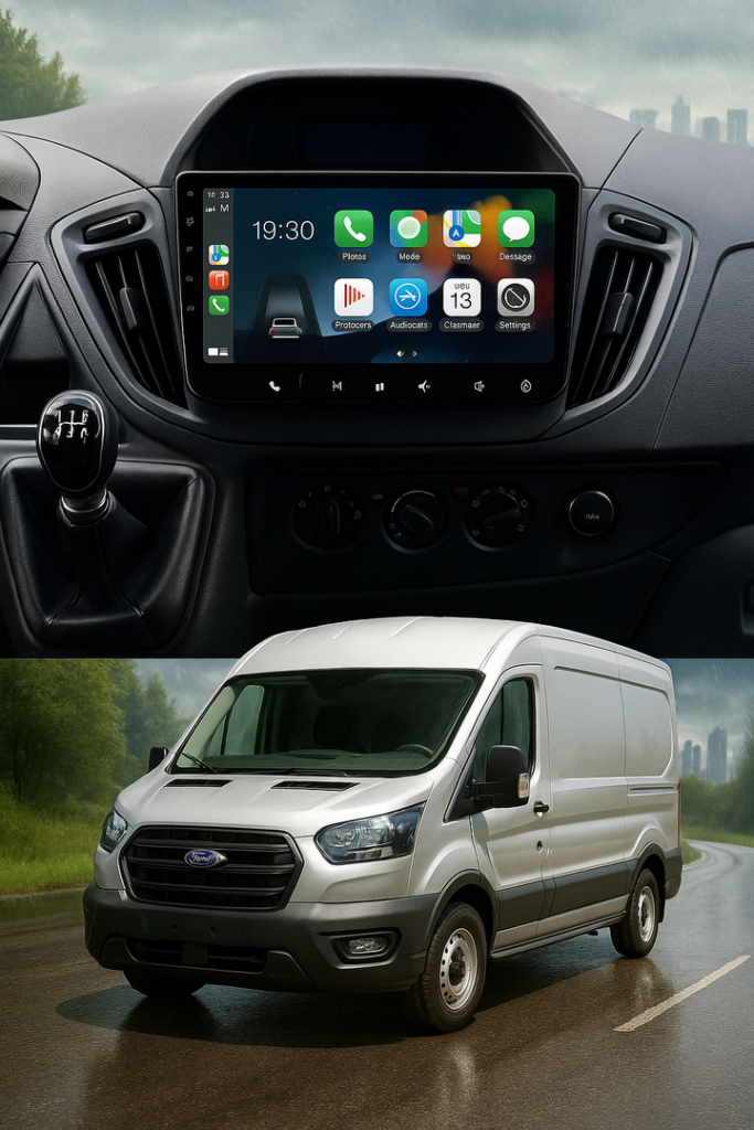ADIVOX 9 inch voor Ford Transit 2014-2016 Android 15 CarPlay/Auto/Wifi/RDS/DSP/5G/QLED/DAB+