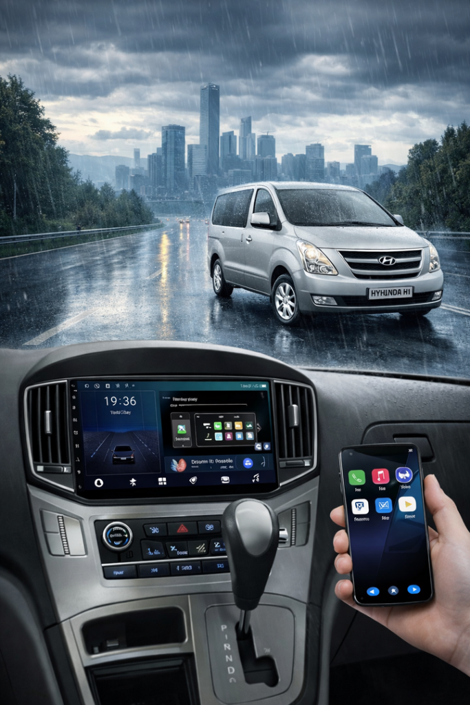 ADIVOX 9 inch voor Hyundai H1 2015-2020 Android 15 CarPlay/Auto/Wifi/RDS/DSP/5G/QLED