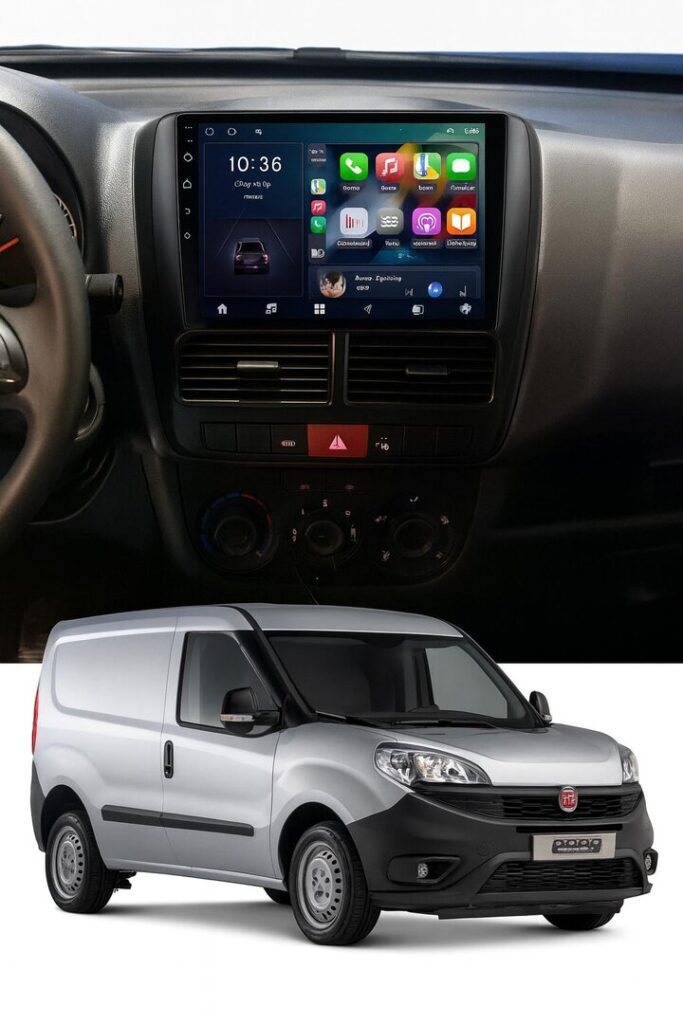 ADIVOX 9 inch voor Fiat Doblo/Opel Combo Android 15 CarPlay/Auto/Wifi/GPS/RDS/DSP/5G/QLED/DAB+