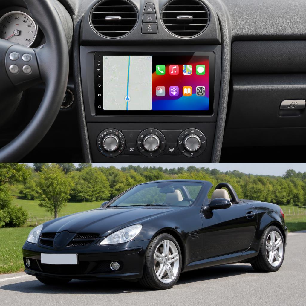 ADIVOX 9 inch for MB SLK 2007-2012 R171 Android 15 CarPlay/Auto/Wifi/GPS/RDS/DSP/5G/QLED/DAB+