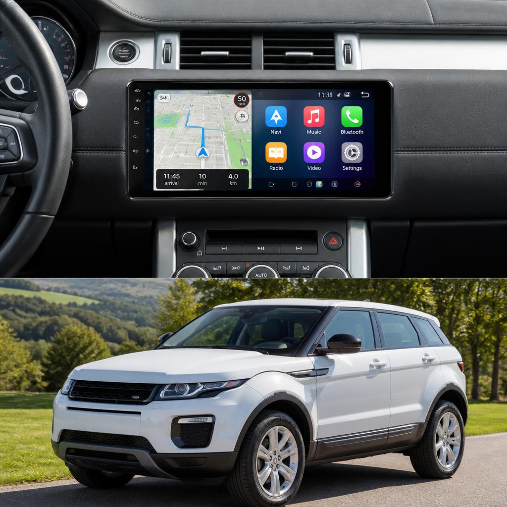 ADIVOX 10.25 inch voor Range Rover Evoque 2012-2018 Android 13 CarPlay/Auto/Wifi/DSP/5G/QLED/DAB+