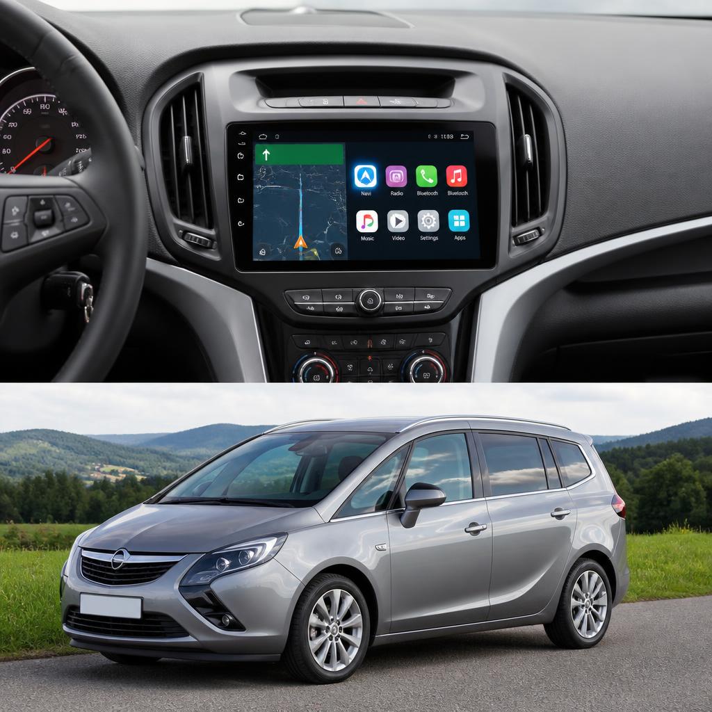 ADIVOX 9 inch for Opel Zafira C Tourer 2012-2017 Android 15 CarPlay/Auto/Wifi/RDS/DSP/5G/QLED/DAB+