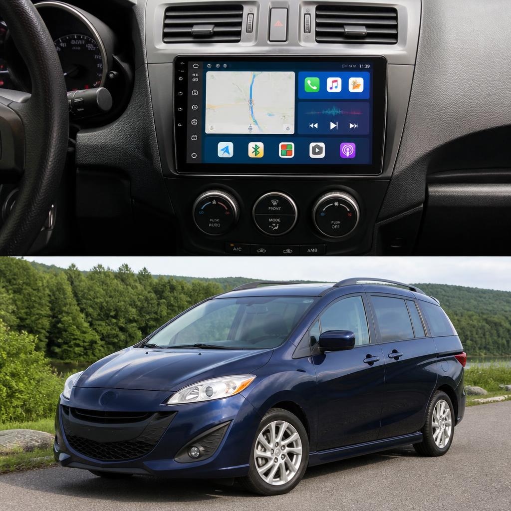 ADIVOX 9 inch for Mazda 5 2010-2016 Android 15 CarPlay/Auto/WiFi/RDS/DSP/5G/QLED/DAB+