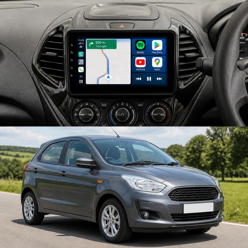 ADIVOX 9 Inch For Ford Ka 2016-2020 Android 15 CarPlay/Auto/Wifi/RDS/DSP/5G/QLED/DAB+