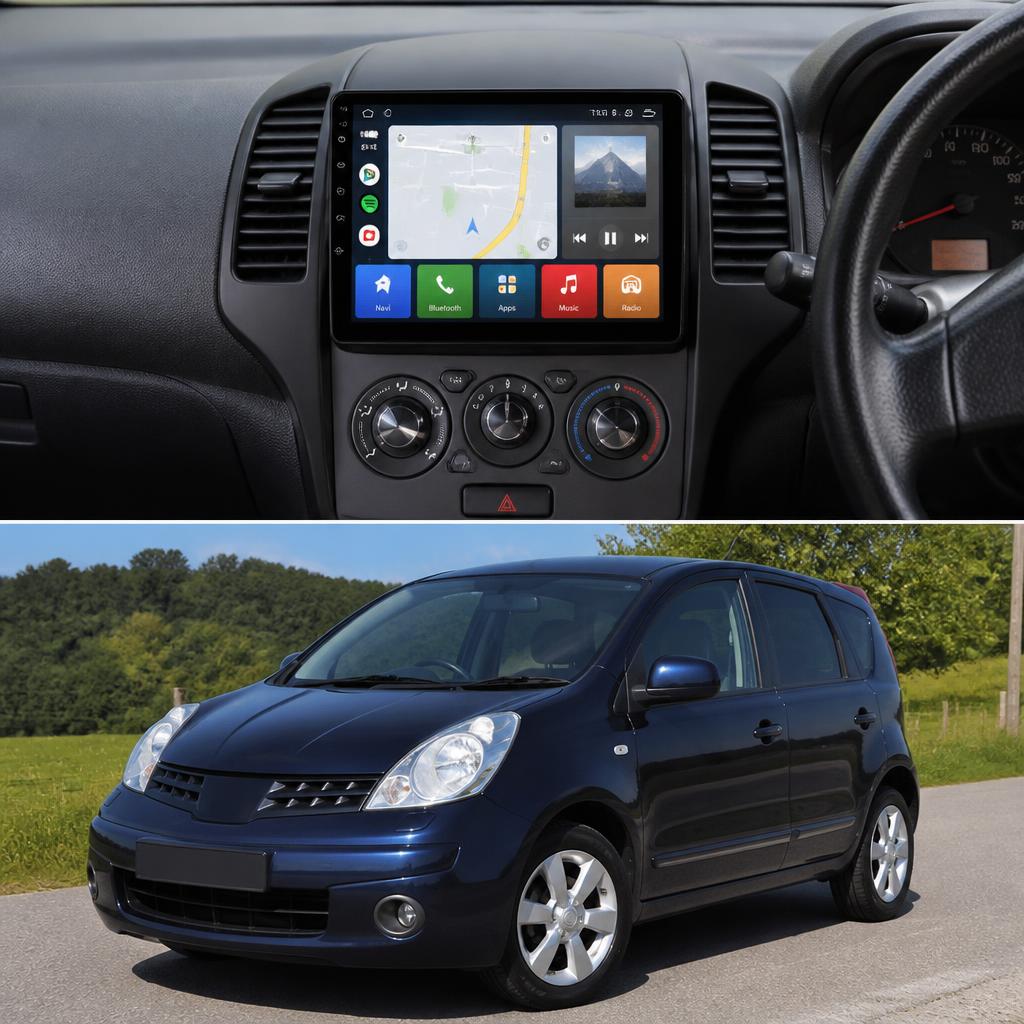 ADIVOX 9 inch for Nissan Note 2005-2012 Android 15 CarPlay/Auto/Wifi/RDS/DSP/5G/QLED/DAB+