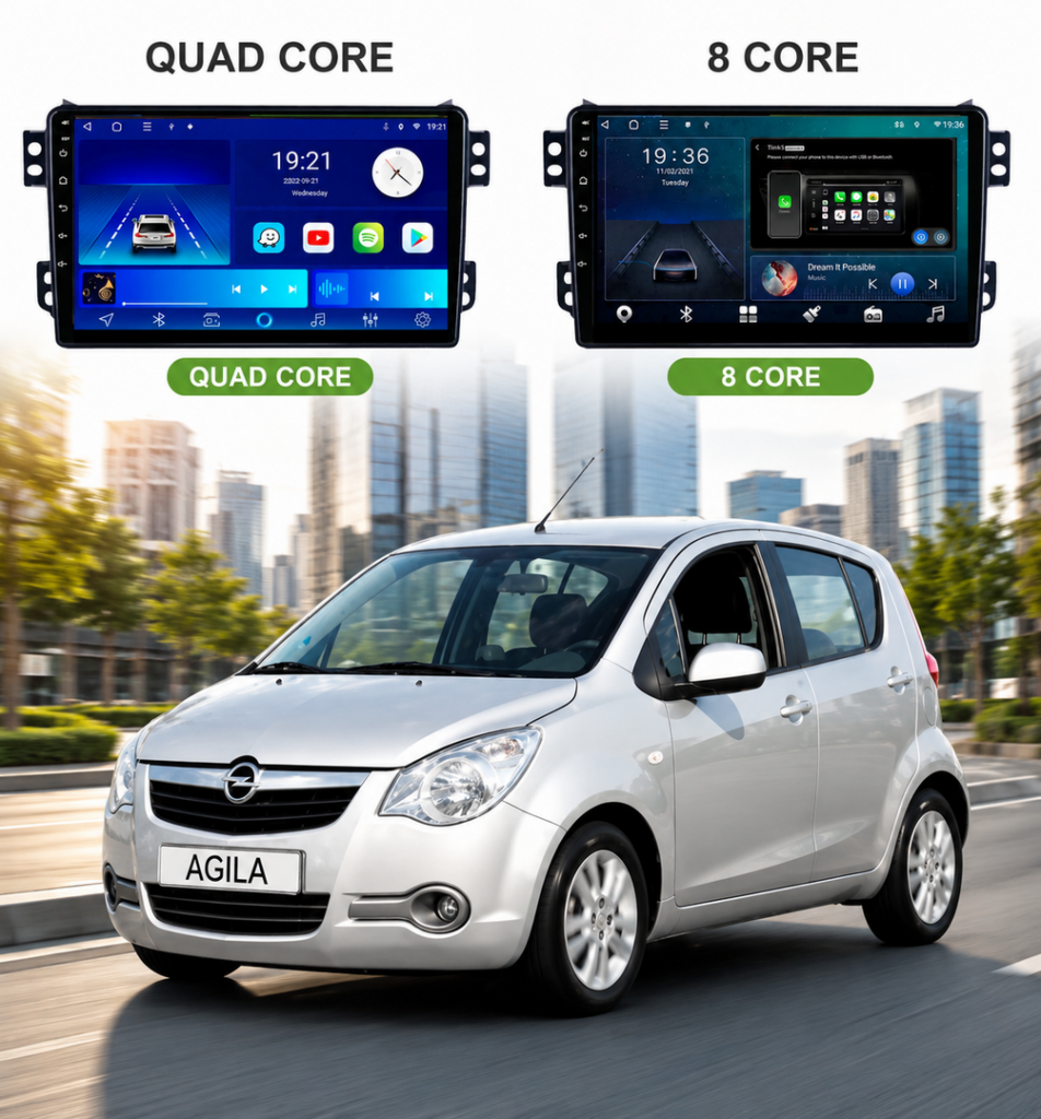 ADIVOX 9 inch voor Opel Agila 2008-2015 Android 15 CarPlay/Auto/Wifi/RDS/DSP/5G/QLED/DAB+