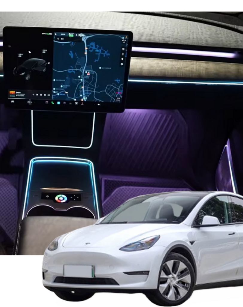 Ambient sfeerverlichting voor Tesla model 3/Y 2019-2024
