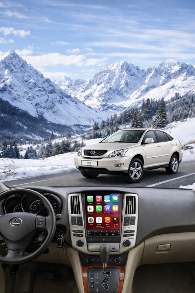 ADIVOX 9.7 inch voor Lexus RX300/330/350/400 2003-2009 Android 15 CarPlay/Auto/Wifi/DSP/5G/QLED/DAB+