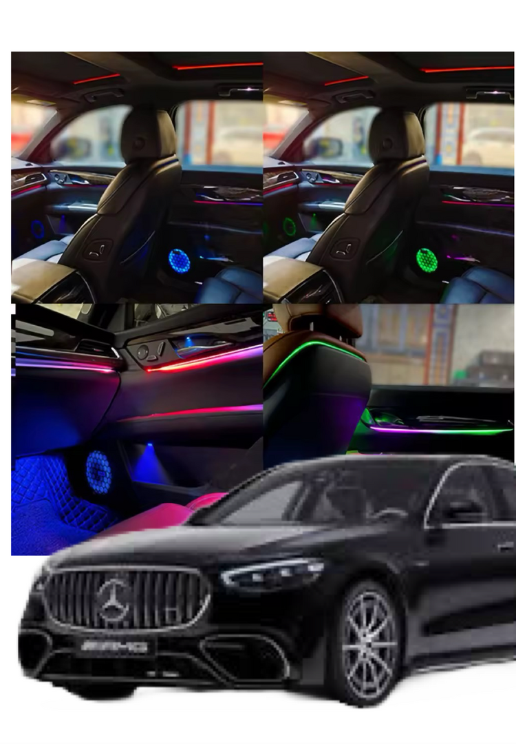 Ambient sfeerverlichting voor Mercedes A/B/C/E/S/ML/R/G/V/GL/CLA/CLS/GLA/GLB/GLE/GLS 2005-2023