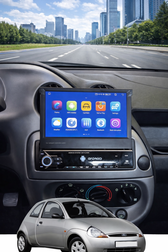 ADIVOX 7 inch voor Ford Ka 1998-2009 Android 15 CarPlay/Auto/Wifi/GPS/RDS/DSP/NAV/5G