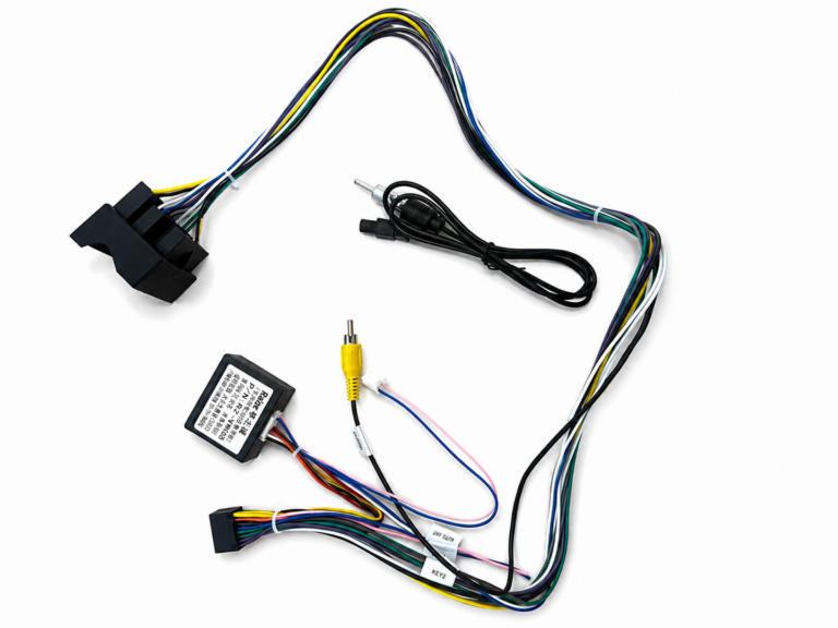 Plug & Play Quadlock naar ISO 50 cm met CANBUS, Camera Adapter & Radio Antenne – VW, Seat, Skoda