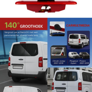 Remlicht achteruitrijcamera voor Peugeot Expert/Citroen Jumpy/Toyota ProAce Parkeer hulp