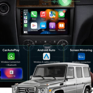 ADIVOX 9 inch voor Benz CLK W209/G-klasse W463 2004-2013 Android 15 Wifi/DSP/5G/QLED/DAB+