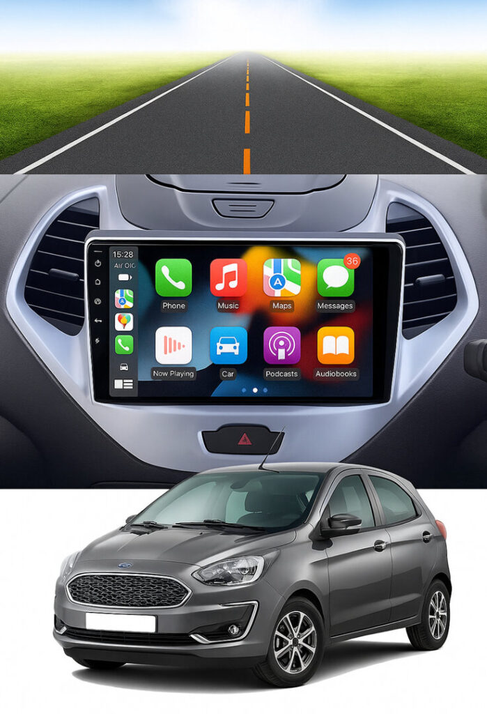 ADIVOX 9 inch voor Ford Ka 2016-2020 Android 15 CarPlay/Auto/Wifi/RDS/DSP/5G/QLED/DAB+