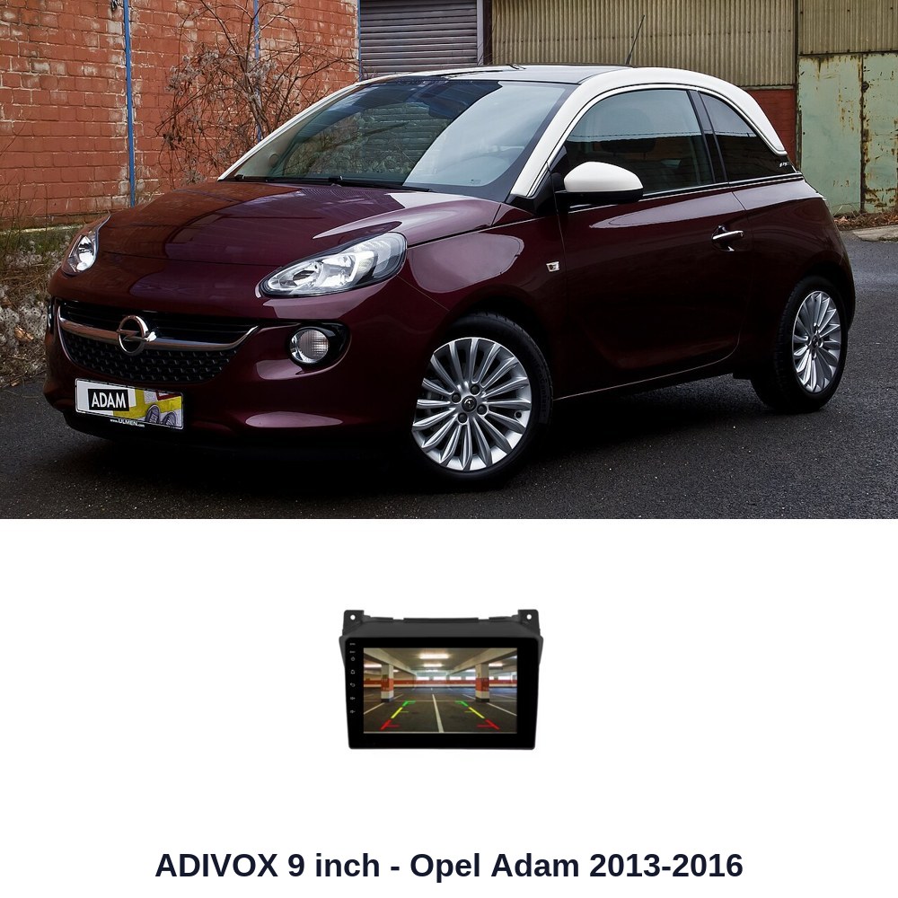 ADIVOX 9 inch for Opel Adam 2013-2016 Android 15 CarPlay/Auto/Wifi/RDS/DSP/5G/QLED/DAB+