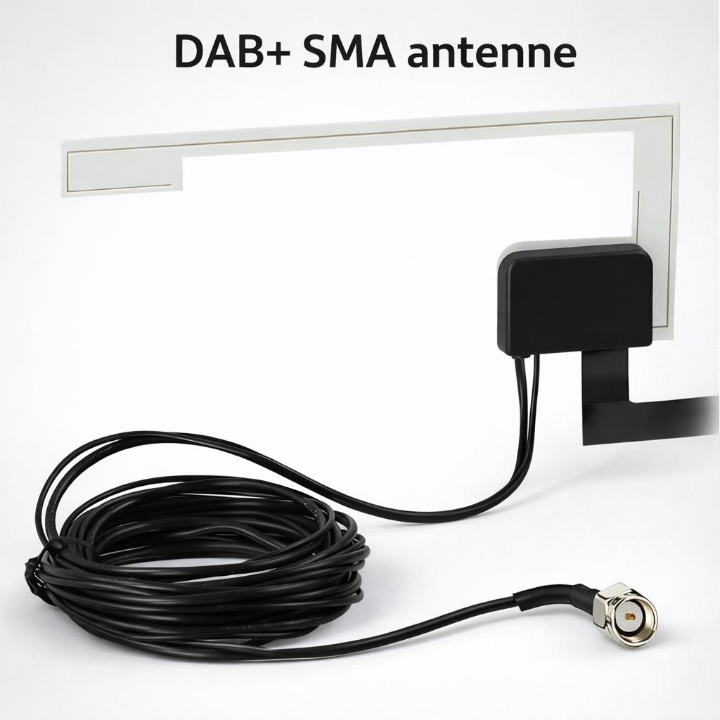 DAB+ Radio Antenna for Aftermarket Car Radio – SMA (F) Connection