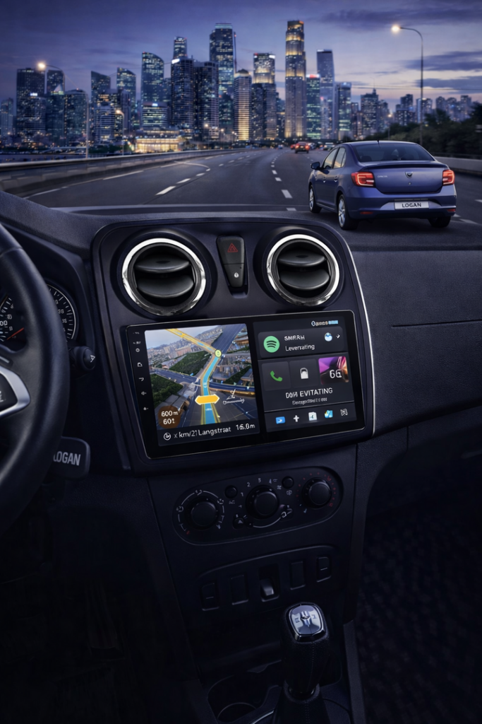 ADIVOX 9 inch for Dacia Logan 2013-2020 Android 15 CarPlay/Auto/Wifi/RDS/DSP/5G/QLED/DAB+