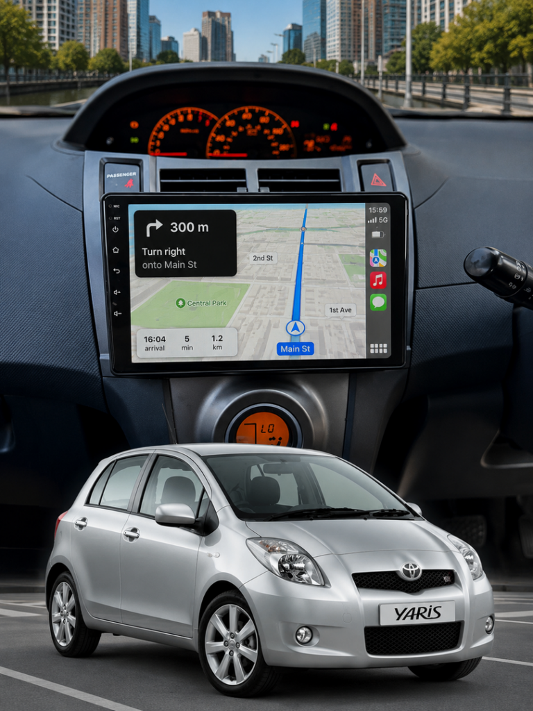 ADIVOX 9 inch for Toyota Yaris 2006-2012 Android 15 CarPlay/Auto/Wifi/GPS/RDS/DSP/5G/QLED/DAB+